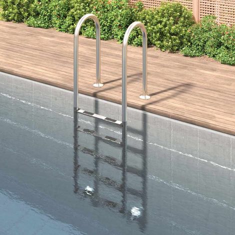 vidaXL Escalera para piscina acero inoxidable 304 54x38x211 cm (1/5)