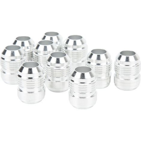 10 Stück AN10 Aluminium-Schweißfittings, Außengewinde 3/4 Zoll, Universaladapter, Stopfen, Außengewinde (1/5)