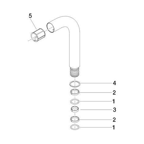 Dornbracht 90282218600-06 Tuyau Pièces de rechange