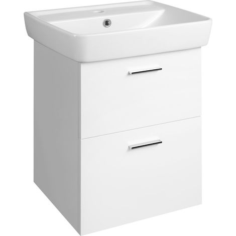 ZOJA Meuble sous-vasque 41,5x50x35,5cm, blanc (1/4)