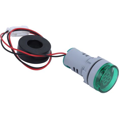 Indicateur de Signal Lumineux AC 220V, Ampèremètre Numérique AD16-22DSA Vert, Témoin Lumineux Universel (1/5)