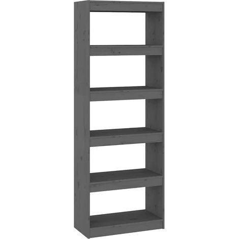 Maison Exclusive - Bücherregal/Raumteiler Grau 60x30x167,5 cm Mas (1/5)
