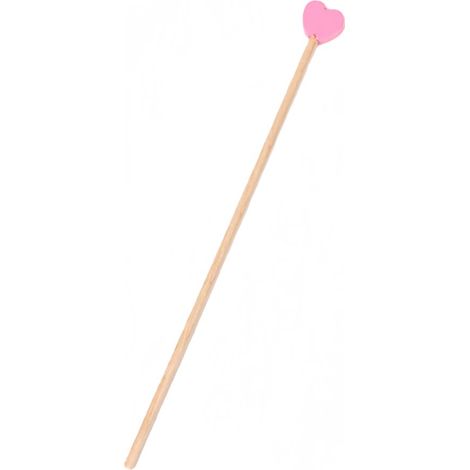 Lot de 200 agitateurs à cocktail jetables en forme de cœur 15,5 cm couleur rose (1/5)