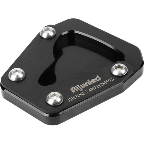 (Noir) Compatible avec la KOVE 450 Rally : rallonge de béquille latérale, accessoires moto, rehausseur de béquille, support pour repose-pieds, compatible avec la KOVE 450 Maxpower (1/4)