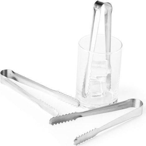 Mini pinces à apéritif, lot de 3, en métal, pour servir glaçons, sucre et desserts, en acier inoxydable, ustensiles de cuisine. (1/5)