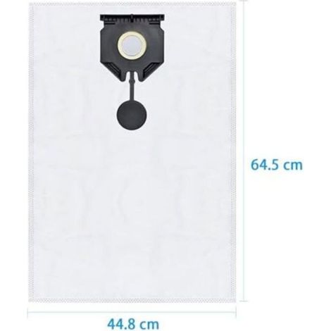 10pcs Sacs rechange aspirateur eau poussière - Tissu non tissé haute qualité Fixation rapide sans outil - Kärcher NT 30 1 Ap Tact L (1/5)