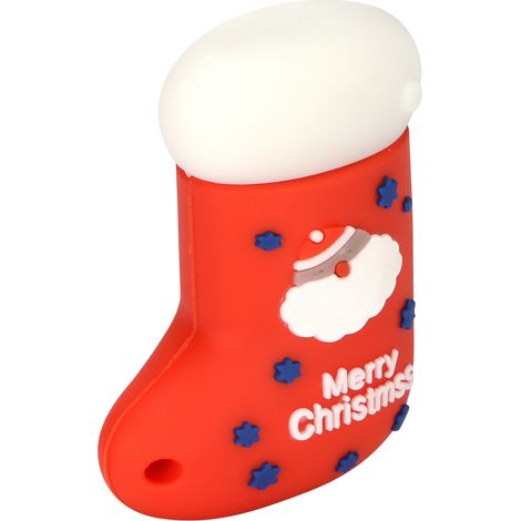 Clé USB 128GB en Forme de Chaussette de Noël, Haute Vitesse, Plug & Play, Stockage Fichiers pour Bureau Maison (1/5)