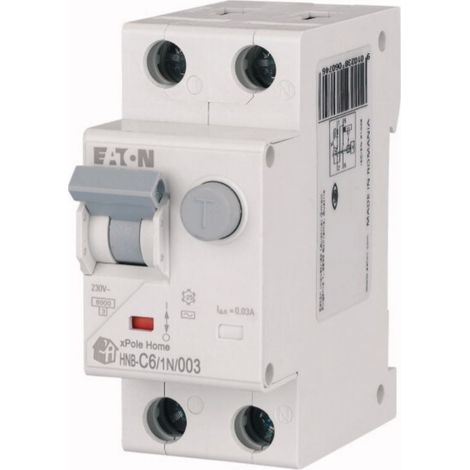 Interruttore differenziale 2P 6A 0,03A tipo AC xPole Home HNB-C6/1N/003 195124