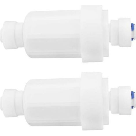 Schnellanschluss-2-Punkt-Mikrofilter, Edelstahlgitter an der Vorderseite des Wasserreinigers zum Filtern von Küchen- und Haushaltsverunreinigungen