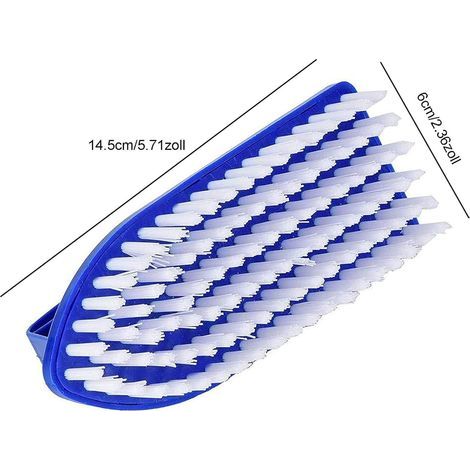 Brosse de Piscine 2 Pcs - Outil de Nettoyage avec Manche Plastique pour Plancher, Mur, Spa, Baignoires (1/4)