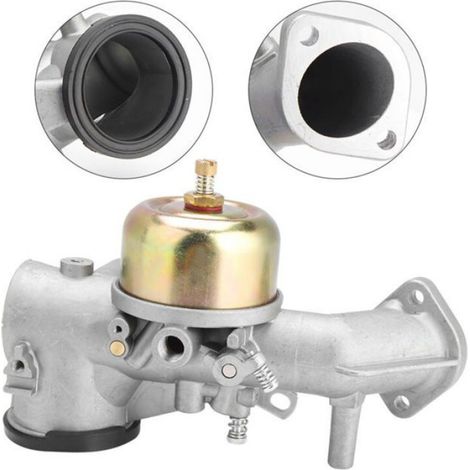 Carburateur - Moteur Essence - Compatible 12 Ch - Métal Argent - 1 Pièce + 2 Joints (1/5)