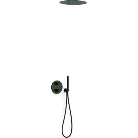 Kit robinet thermostatique encastré 2 voies pour douche Therm-box Noir bronze - TRES 26235005KMB