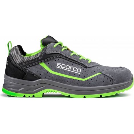 SPARCO SCARPE FELIX S1P GRIGIO VERDE FLUO TG 36