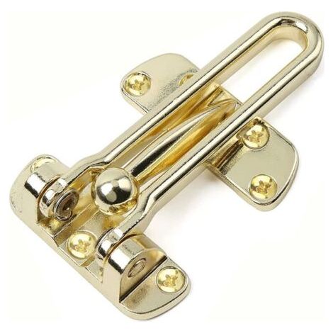 antivol entrebailleur de porte, butée verrou de porte de sécurité de protection enfant, barre oscillante,doré