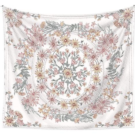 150200cm Tapisserie Bohmienne - Fleur Crase Rose, Tapisserie Dcorative, Tapisserie Style Mandala, Fond De Scne (1/5)
