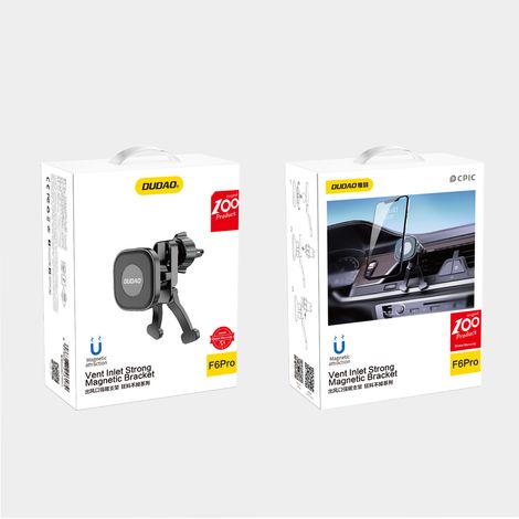 Soporte magnético para coche F6Pro para rejilla de ventilación, negro (1/5)