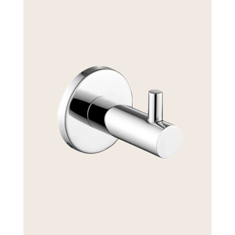 Gancio appendi asciugamano cromo Minimal