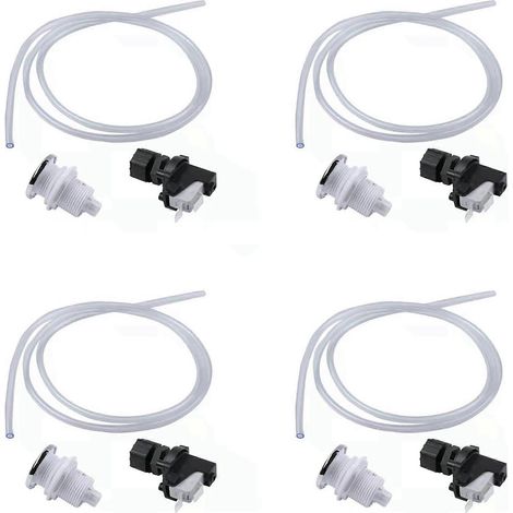 4X 16A Broyeur de déchets pour baignoire et spa avec interrupteur pneumatique à verrouillage automatique et bouton-poussoir (1/5)