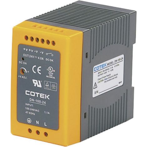 Cotek DN 100-15 Hutschienen-Netzteil (DIN-Rail) 15 V/DC 6.4 A 96 W Anzahl Ausgänge:1 x Inhalt 1 St