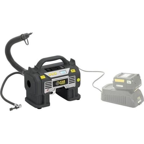 Compressor inflator - FARTOOLS - 18V - 1100KPA - 11Bar - digital screen - pressure indicator (1/2)