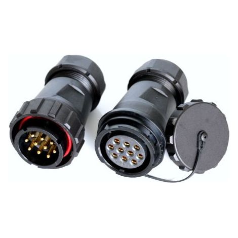 Connecteur circulaire RS PRO, Standard 10 contacts, Montage sur câble, raccordement A visser ( Prix pour 1 paire )