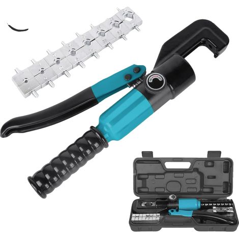 Morsetto idraulico, 8 set di matrici intercambiabili, design leggero, blu (1/2)