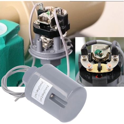 Universeller 3-Punkt-Überdruckschalter, Innengewinde, vollautomatisch, für selbstansaugende Hauswasserpumpen, Betriebsdruck 1,8 kgf/cm² – 2,6 kgf/cm², mechanischer Druckregler, 220–240 V (1/5)