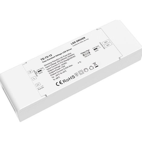 75W 12V Constant Voltage Thyristor Dimmable Power Supply TE-75-12