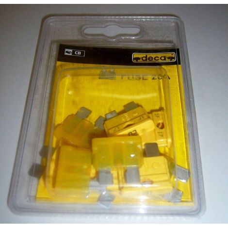 KIT 10 FUSIBILI 20A CARICABATTERIA AVVIATORI CLASS ORIGINALI DECA (1/2)