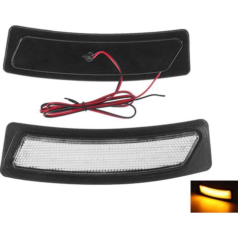 Kit Freccia Laterale a Led Side Marker Lente Trasparente Luce Arancione Per BMW Serie 3 F30 OEM 63147847205 63147847206 (1/3)
