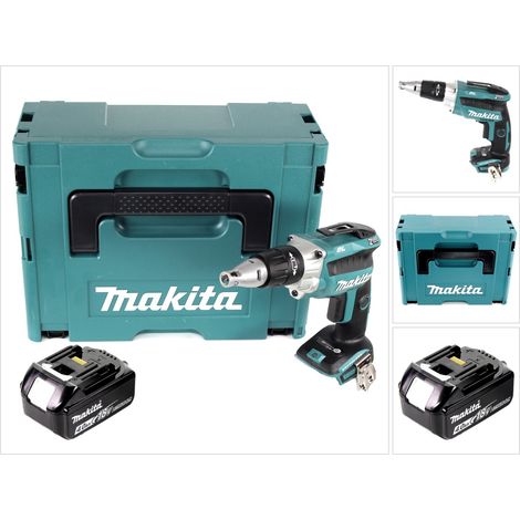Makita DFS 250 M1J Akku Trockenbauschrauber 18 V Brushless + 1x Akku 4,0 Ah + Makpac - ohne Ladegerät