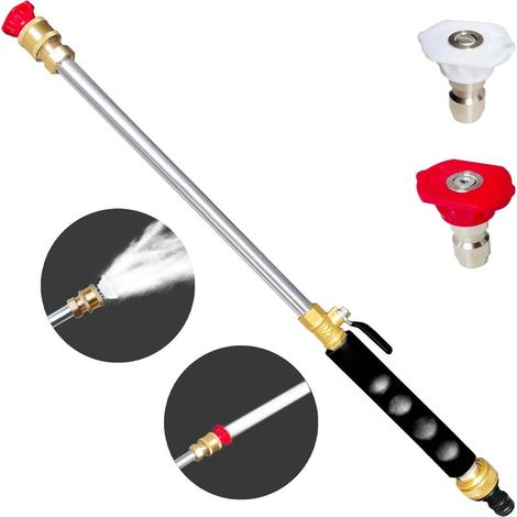 Buse de jet haute pression 2 pièces, pour station de lavage auto/jardin. (1/5)