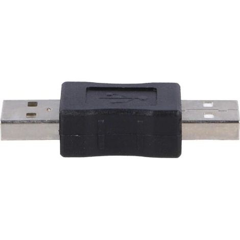 Adaptateur USB 2.0 USB A Male des deux cotes noir