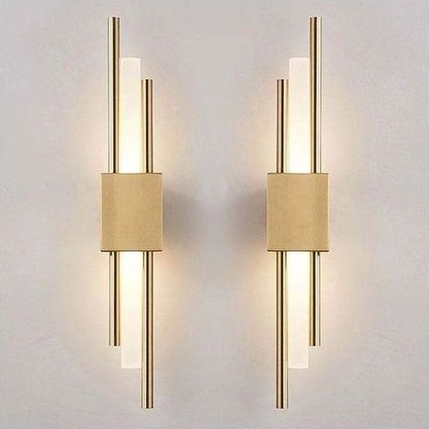 2er-Pack LED-Wandleuchten, warmweiß/neutralweiß/kaltweiß (3000K–6000K) – Designer-Innenbeleuchtung – Lange Nachttischlampe – LED-Nachtlicht