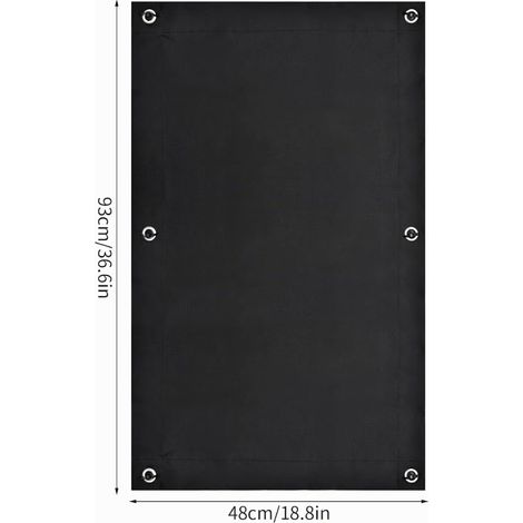 Store Occultant, 48x93 cm, Noir, Rideau Occultant Fenêtre avec Ventouses, Occultant Protection Solaire Isolant Thermique, Store pour Fenêtre de Toit Chambre Jardin Voiture (1/4)