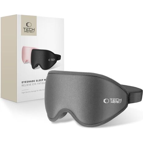 Tech-Protect Schlafmaske mit Augenschutz, grau (1/5)