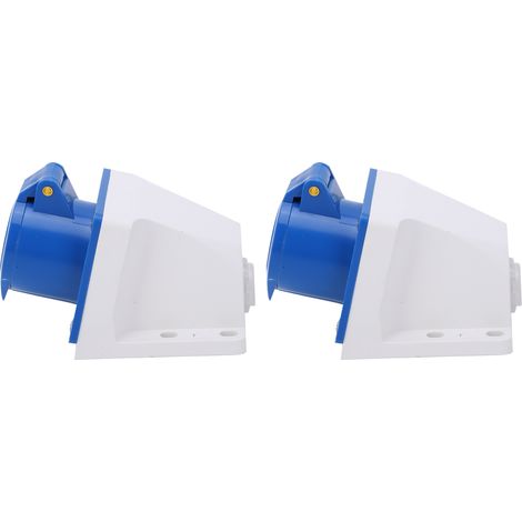Lot de 2 prises industrielles monophasées 3 broches, antidéflagrantes et étanches, 16 A, 220-250 V (1/5)