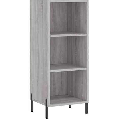 Aparador cómoda cómoda armario mueble organizador cocina salón salón Sonoma 34,5 x 32,5 x 90 cm madera contrachapada gris 020036299