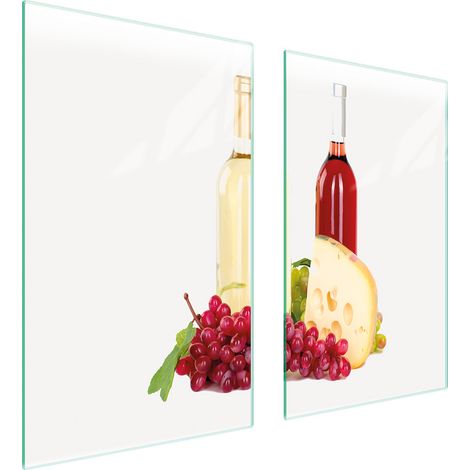 PLACA PROTECTORA DE VIDRIO PARA ESTUFA 75x52 VINO (1/5)