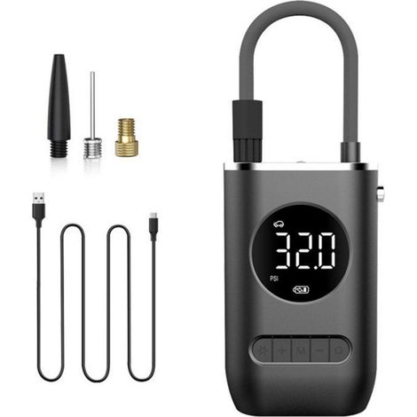 Compresseur D'air Portable - Pompe À Pneu Électrique - Pour Vélo Voiture Moto Trottinette - 10,3 Bar - USB Rechargeable - 1 Pièce (1/5)