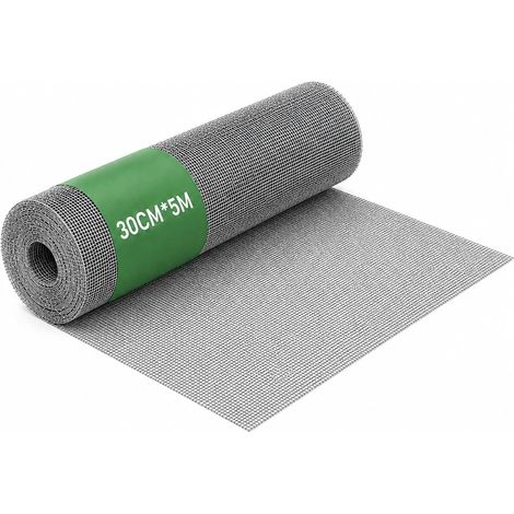 Grillage métallique à mailles fines - 5 m x 30 cm - En acier inoxydable Grille en acier inoxydable 304 pour ventilation (1/5)