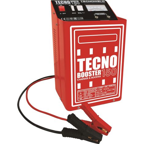 Caricabatteria auto con avviatore 12v 10-270ah Tecnoweld tecnobooster 150 (1/5)