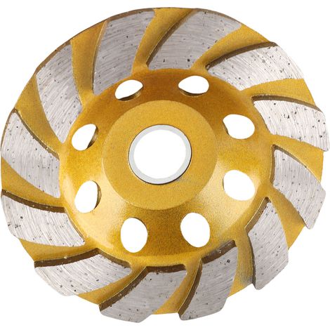 Meule diamant 4 po segmentée disque cup pour découpe béton pierre compatible meuleuse (1/5)