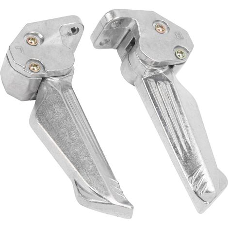 Paire de repose-pieds moto télescopiques automatiques en aluminium, pédales universelles pour motocyclette (1/5)