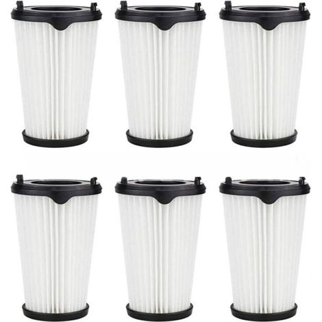 Six filtres HEPA de rechange pour aspirateurs Ergorapido AEF150 AEG CX7 CX7-2, avec une brosse de nettoyage.