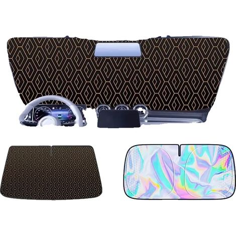 Parasole per parabrezza auto, protezione UV, isolamento termico, 1 pezzo (1/2)