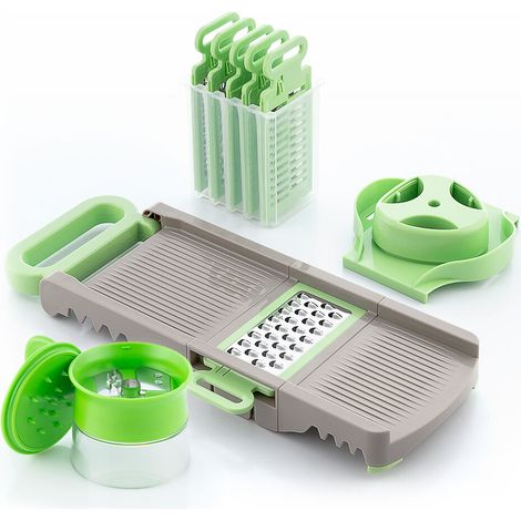 Pack Cortador de verduras - INNOVAGOODS - Spiru & Choppie InnovaGoods - Mandolina-rallador 6 en 1 - Espiralizador - Desmontable antideslizante (1/5)