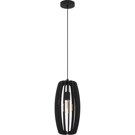 [GEBRAUCHT] Eglo Hängeleuchte Bajazzara Ein Käfigschirm Schwarz Hängelampe Lampe Leuchte E27 B-Ware