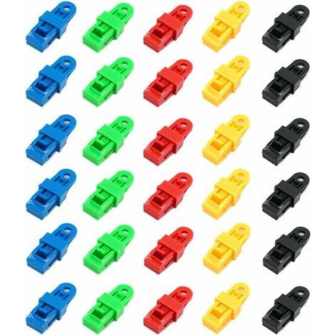 Jeu de 30 Pince pour bache,tendeur Elastique,Clips pour bache, Attache bache,tendeur bache,Pince bache (1/5)