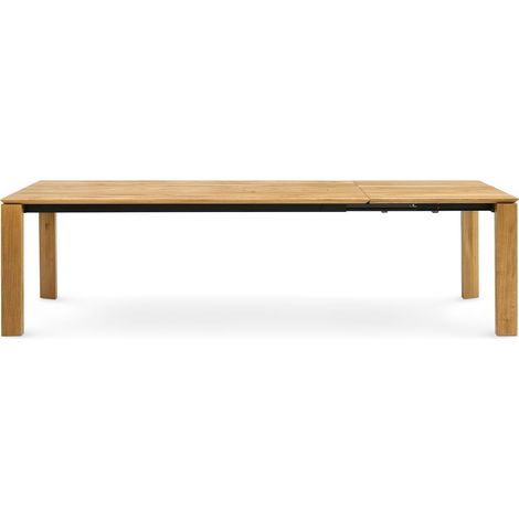 BOBOCHIC - Table à manger extensible HORTENSE chêne massif 200 à 280 cm (1/5)